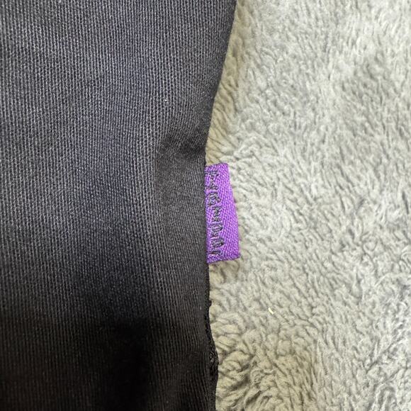 Vintage Tripp NYC Women L Goth Punk Halter Corset Vest Top Faux Fur Collar Black - Picture 6 of 10